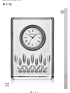 Waterford Crystal Lismore Clock 4.5"